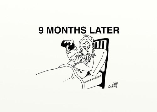 Cartoon: 9 months later (medium) by tonyp tagged arp,months,baby,use,president
