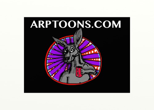 Cartoon: ARPTOONS LOGO (medium) by tonyp tagged arptoons,arp,kangeroo