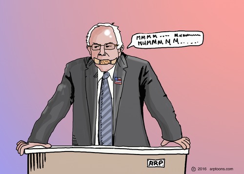 Cartoon: Bandaid fix (medium) by tonyp tagged arp,sanders,usa,politics,bandaid