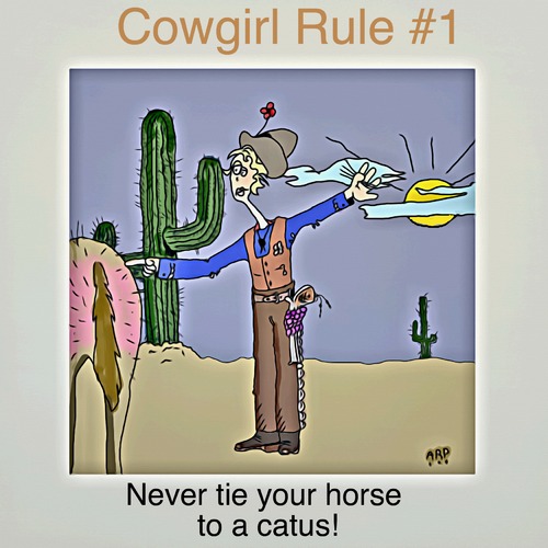 Cartoon: Cow Girl Rule no. 1 (medium) by tonyp tagged arp,arptoons,girl,cow