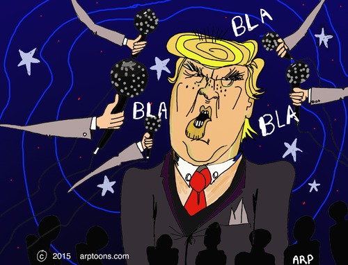 Cartoon: Donald Trump (medium) by tonyp tagged arp,donald,trump,arptoons,elections,usa