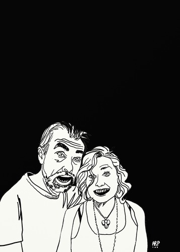 Cartoon: Great couple (medium) by tonyp tagged couple,arp,man,him,love,she,her,arptoons