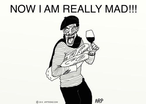 Cartoon: I am so mad (medium) by tonyp tagged arp,mad,so,frenchman,arptoons
