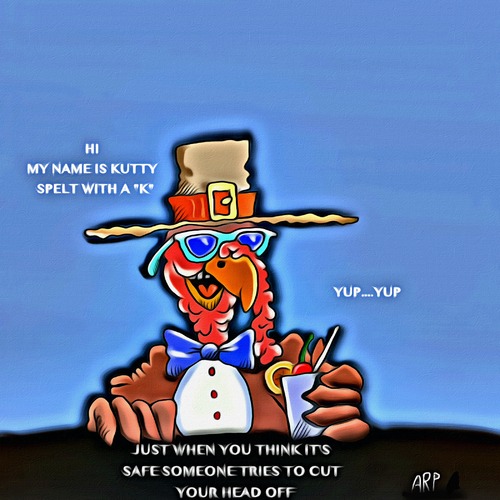 Cartoon: KUTTY (medium) by tonyp tagged arp,tonyp,turkey,thanksgiving