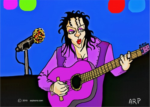Cartoon: Music (medium) by tonyp tagged arptoons,purple,lade,music,arp