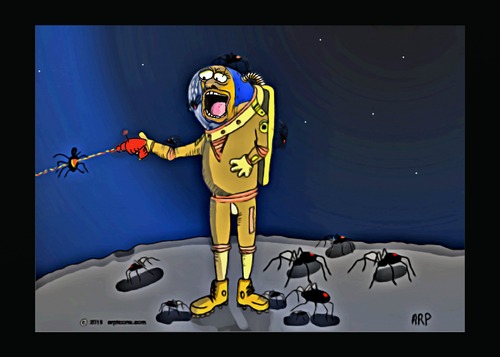 Cartoon: Space Spiders (medium) by tonyp tagged arp,space,spiders,arptoons