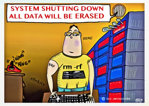 Cartoon: SYSTEM SHUT DOWN (medium) by tonyp tagged arp,bad,code,system,shutting,down