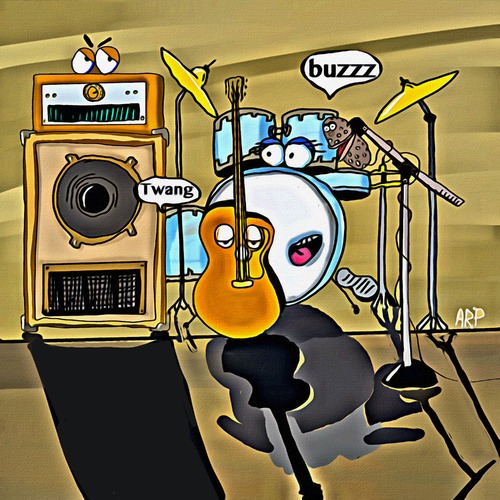 Cartoon: Waiting to be played (medium) by tonyp tagged arp,colleen,family,music,tonyp,arptoons,hot,drawing,carrtoon