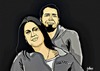 Cartoon: Jennie and Tony (small) by tonyp tagged arp,jennie,and,tony,smile,face