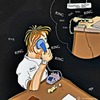 Cartoon: Looking for an Life (small) by tonyp tagged arp arptoons tonyp phone calls work
