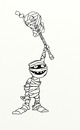 Cartoon: Rock n Roll Mummy (small) by tonyp tagged arp mummy rock music arptoons