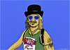 Cartoon: Troy Moss lead guitar and singe (small) by tonyp tagged arp front little troy moss song music arptoons