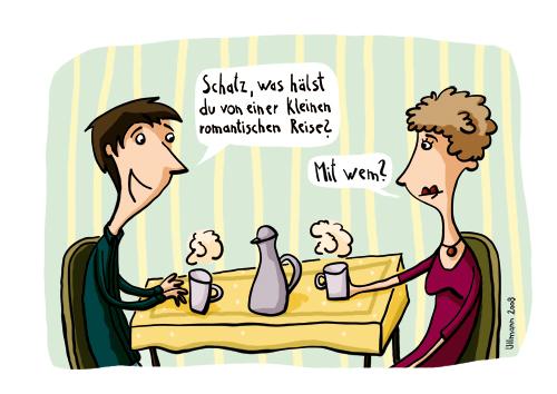 Cartoon: Angebot (medium) by ullmann tagged liebe,reise,romantik,beziehung