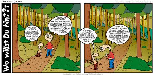 Cartoon: Das große Durstwandeln - Teil 1 (medium) by The Ripple Brook tagged vater,sohn,wandern,durst,abenteuer