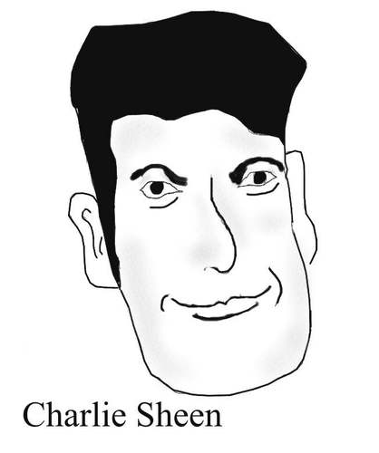 Cartoon: Charlie Sheen sober (medium) by Cocotero tagged sheen