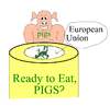 Cartoon: PIGS and the EU (small) by Cocotero tagged pigs,eu,economy