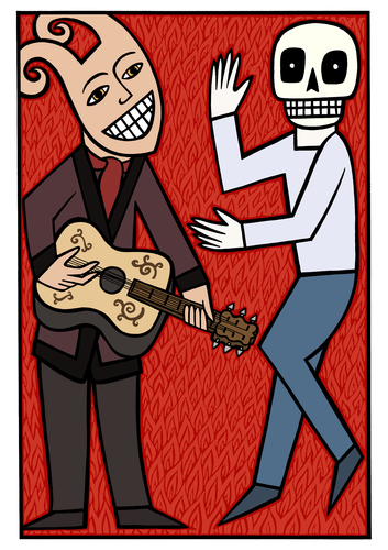Cartoon: Dance (medium) by baggelboy tagged dance,death,devil