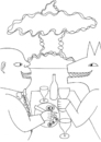Cartoon: One more for the end of the road (small) by baggelboy tagged drink,dinner,dog,nucular,bomb