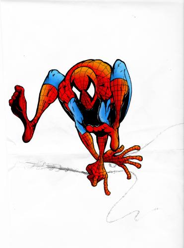 Cartoon: Goofy Spidey 2 (medium) by Murangelo tagged comics,super,hero,spiderman