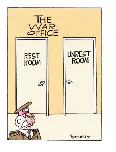 Cartoon: The War Office. (medium) by daveparker tagged military
