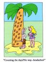 Cartoon: Headaches (small) by daveparker tagged headaches palm tree desert island