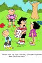 Cartoon: The opposite sex. (small) by daveparker tagged children,park,soccer,little,girl
