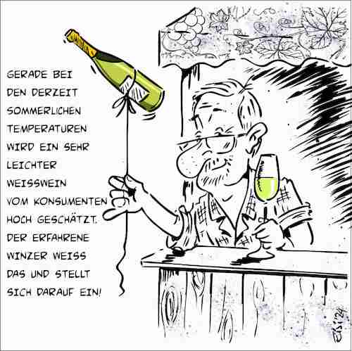 Cartoon: Leichter Wein (medium) by eisi tagged wein