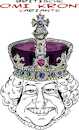 Cartoon: OMI KRON (small) by eisi tagged omikron,queen,elisabeth,british