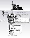 Cartoon: Finanzfreibeuter auf der Suche (small) by Jot tagged steueroasen