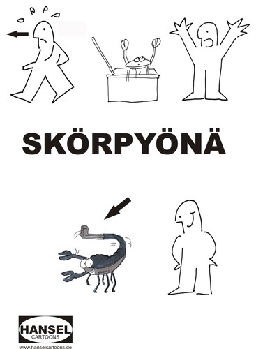 Cartoon: Skorpion in IKEA Paket Okt.2011 (medium) by Hansel tagged ikea,skorpion