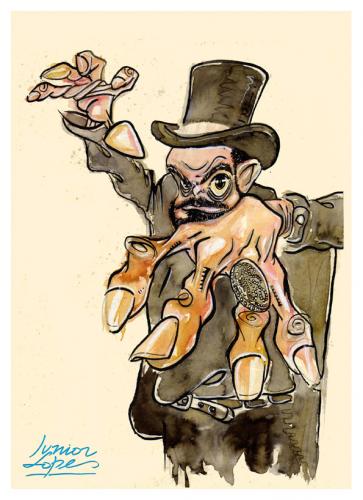 Cartoon: Coffin Joe (medium) by juniorlopes tagged cinema