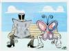 Cartoon: Butterfly (small) by juniorlopes tagged cartoon,