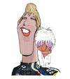 Cartoon: Sebastian Vettel and bernie (small) by juniorlopes tagged vettel,bernie