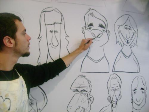Cartoon: Caricatures painel (medium) by Marcelo Rampazzo tagged caricatures