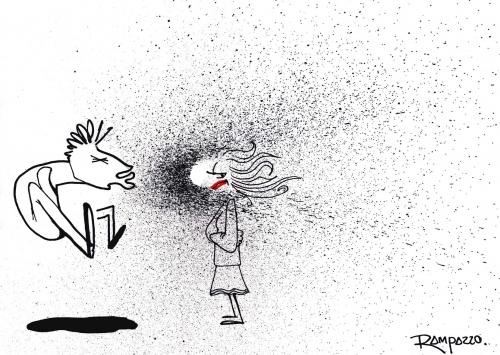 Cartoon: Sneezing (medium) by Marcelo Rampazzo tagged sneezing,,niesen,gesundheit,mann,frau,manieren,anstand,höflichkeit
