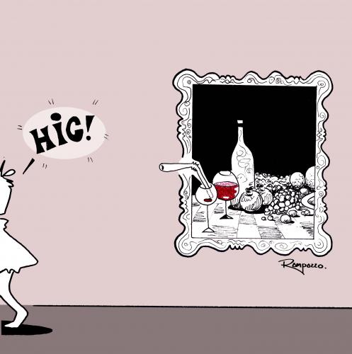 Cartoon: wine (medium) by Marcelo Rampazzo tagged wine,museum,ausstellung,besucher,vernissage,gemälde,bild,stillleben,obst,alkohol,wein,strohhalm,trinkhalm,trinken,betrunken,besoffen,angetrunken,lebensmittel,nahrung,getränk