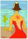 Cartoon: Caliente (small) by Marcelo Rampazzo tagged caliente