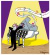Cartoon: Composers (small) by Marcelo Rampazzo tagged composers music piano