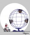 Cartoon: Globe of Death (small) by Marcelo Rampazzo tagged globe,of,death,