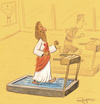 Cartoon: Jesus training (small) by Marcelo Rampazzo tagged jesus gym training rum water