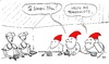 Cartoon: Ärger hinter den sieben Bergen (small) by Florian France tagged schneewittchen,und,die,zwerge,märchen,frauenquote