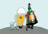 Cartoon: alcoholic family... (small) by ivo tagged wow