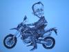 Cartoon: biker (small) by ivo tagged wau