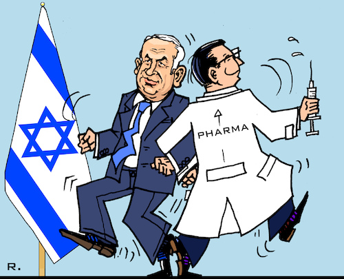 Cartoon: Israel. Koalition? (medium) by RachelGold tagged israel,wahlen,netanyahu,pharma,pharmakonzerne,impfstoffe,vakzine,israel,wahlen,netanyahu,pharma,pharmakonzerne,impfstoffe,vakzine