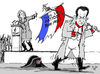 Cartoon: No support from ultra-right (small) by MarkusSzy tagged france,election,sarkozy,le,pen,recommentation,napoleon