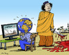 Cartoon: Out of Focus (small) by MarkusSzy tagged gaddafi libya japan fukoshima march2011 world focus