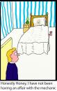 Cartoon: Unfaithful (small) by chriswannell tagged gag,unfaithful,bedroom
