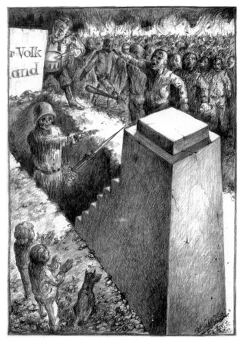 Cartoon: Auferstanden aus... (medium) by Thomas Bühler tagged kriegsgefahr,krieg,auferstehung,soldaten,rechtsradikalismus,neonazies
