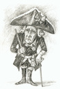 Cartoon: Friedrich der Große (small) by Thomas Bühler tagged king,alte,fritz,preußen,könig,friedrich,flötenkonzert