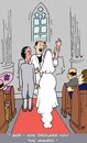 Cartoon: The Winner (small) by aarbee tagged weddings,marriage,church,vicar
